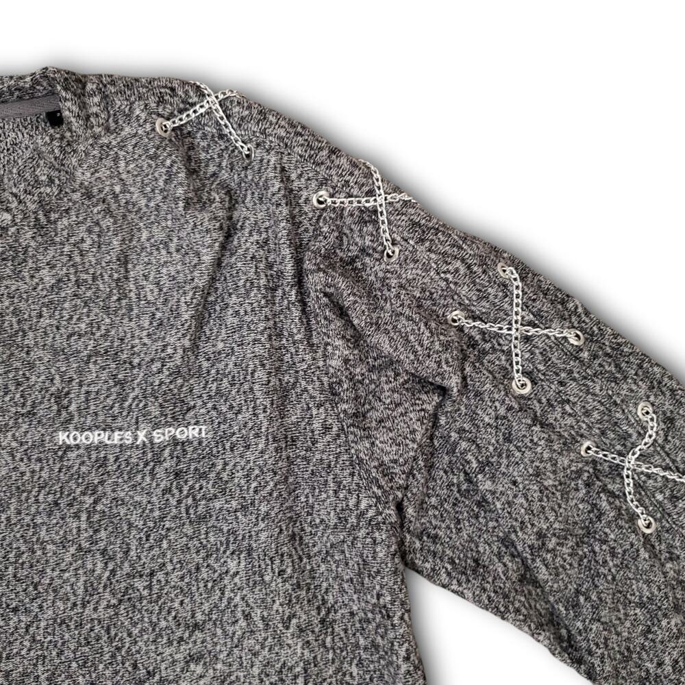 The Kooples x Sport Sweater, Medium, Grey